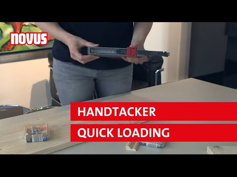 Novus Handtacker Quick Loading | Integrierter Klammerschieber