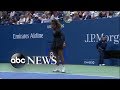 Shocking US Open Final As Serena Williams Loses Breaks Her Racket