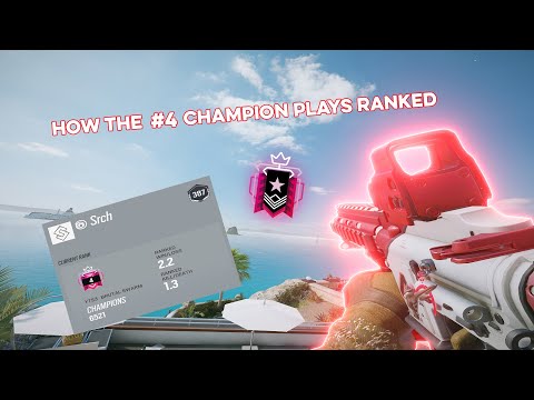 How THE # 4 CHAMPION PLAYS RANKED Ranked Highlights - Rainbow Six Siege