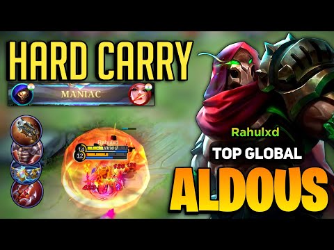 ALDOUS MANIAC! Meta Hyper is Back ?! [ Top Global Aldous Best Build ] By Rahulxd - Mobile Legends