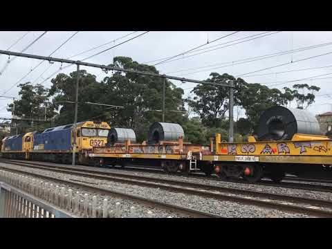 Pacific National G531 and G527 Long Island Steel train - 5/6/19