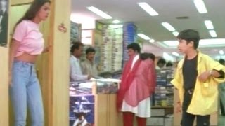 Simran Showing Her Navel To Boy In Shopping Comple