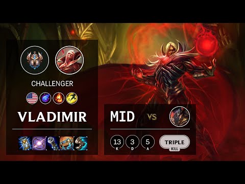Vladimir Mid vs Twisted Fate - NA Challenger Patch 10.16