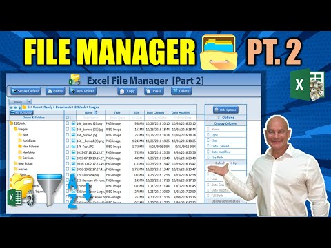 Learn How To Create This AMAZING File Manager In Excel Part 1