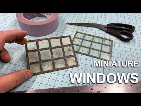 How to Make Miniature Windows: 2 Methods, Basic concepts, diorama details!