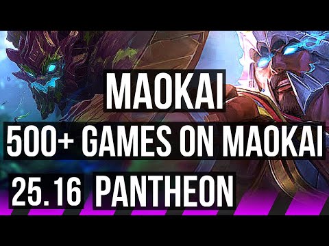 MAOKAI & Kai'Sa vs PANTHEON & Tristana (SUP) | 500+ games | KR Master | 25.16
