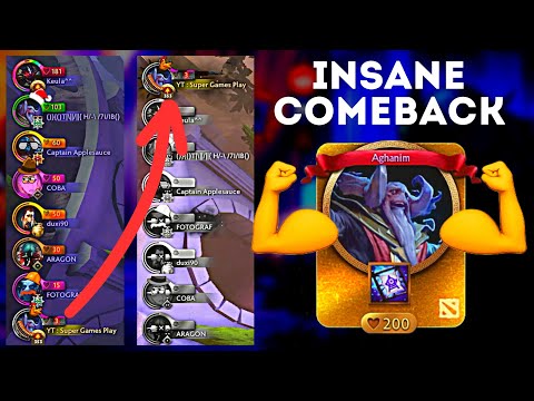 INSANE COMEBACK. FROM THE LAST TO THE FIRST / GOLDEN AGHANIM GOD GUIDE ABILITY ARENA 5.0 DOTA 2