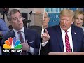 Trump Berates Peter Alexander Over Coronavirus Question: ‘You’re A Terrible Reporter’ | NBC News