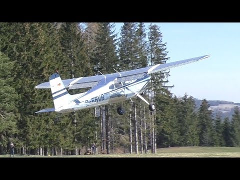 Cessna 180-H landing and takeoff at Airfield Rostock | D-EBVB