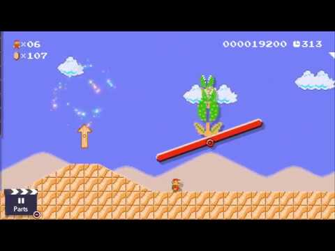 Super Mario Maker Story Mode: 32 Ancient Seesaw Fortress