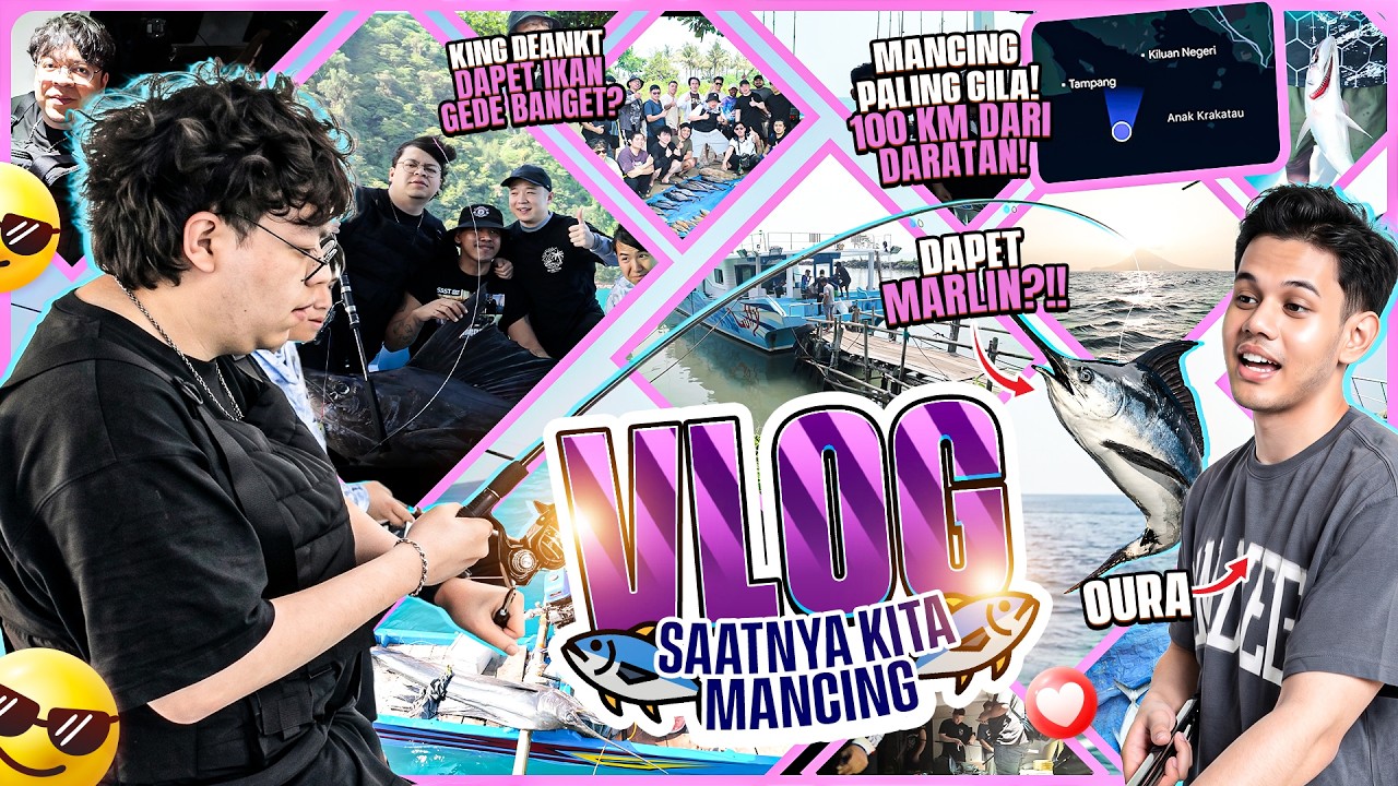 MANCING IKAN BLUE MARLIN DI GUNUNG KRAKATAU JAUH BANGET 100KM DARI PULAU JAWA ‼️|| DEANKT VLOG