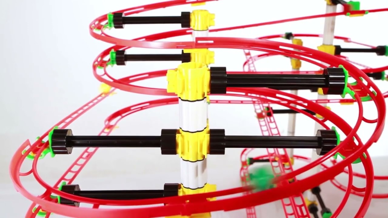Quercetti: Hullámvasút golyópálya alap szett 94db-os videó
