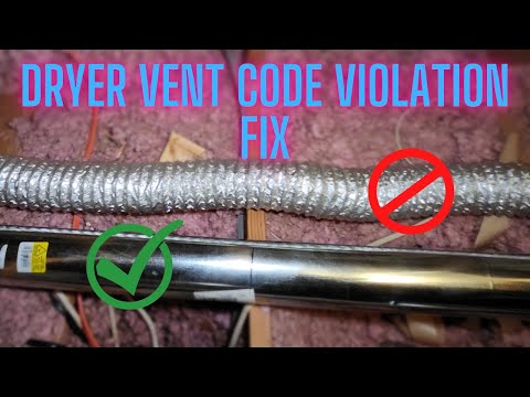How to Install Code Appropriate Dryer Ventilation