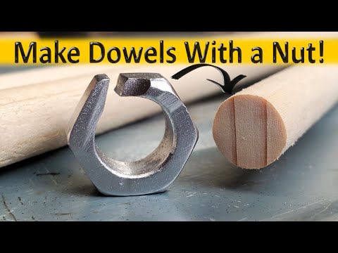 Make Dowels with a Nut - Fast & Easy