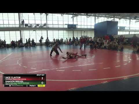 61 Lbs Round 2 - Jace Claytor, Savannah Wrestling Center Vs Dawson Reeves, South Paulding Junior S