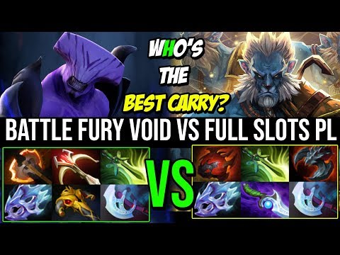 CARRY BATTLE !!! Epic Battle Fury Void vs Full Items PL Godlike Who's the Best Late Game Hero Dota 2