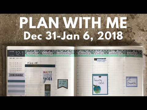 Hobonichi Plan with Me || Mixing it Up || December 31-January 6 2019 || Erin Condren