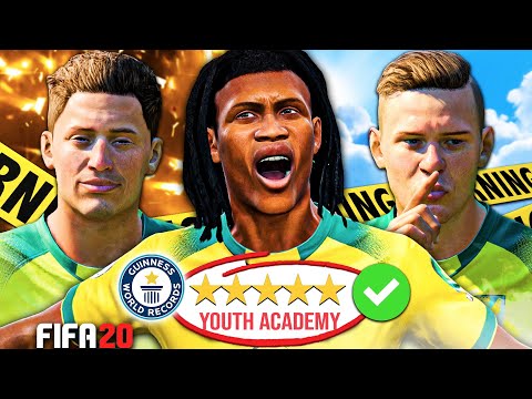 I BUILT THE BEST YOUTH ACADEMY TEAM OF ALL TIME!! FIFA 20 Career Mode (*WORLD RECORD*)