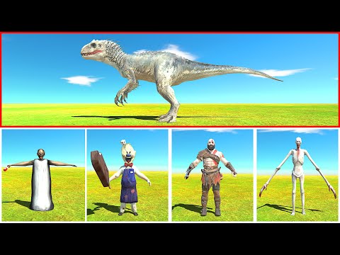 INDOMINUS REX vs SCP MONSTER - Animal Revolt Battle Simulator