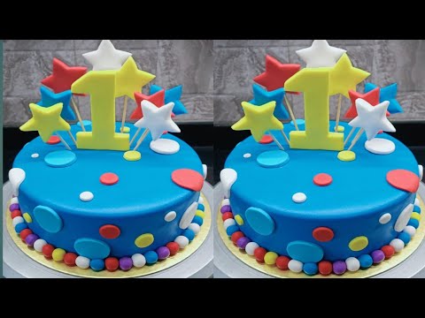 #fondant cake recipe # Butter cream icing_Butter cream# Birthday cake design