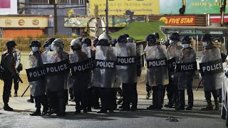 video: Watch: Shots ring out in Yangon, Myanmar as police advance on anti-coup protesters