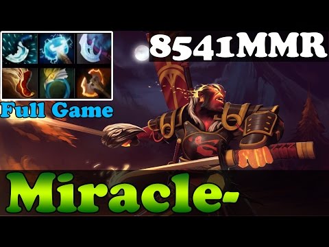 Dota 2 - Miracle- 8541MMR Plays Ember Spirit - Full Game - Ranked Match Gameplay