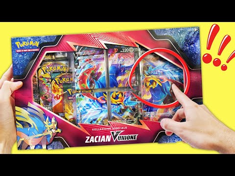 *QUESTA CARTA È AL CONTRARIO!* APRO LA COLLEZIONE SPECIALE ZACIAN-V UNIONE! - Pokémon TCG V UNION