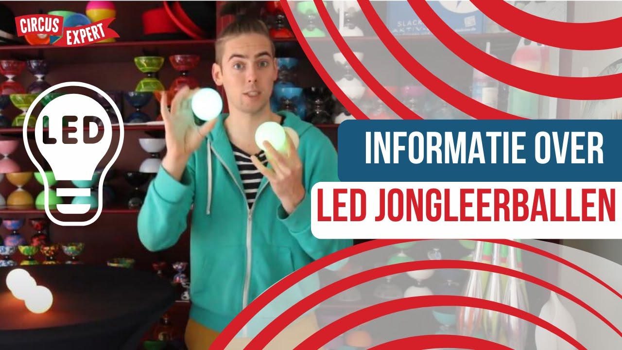 product video Fade LED-jongleerbal 68 mm | Per stuk