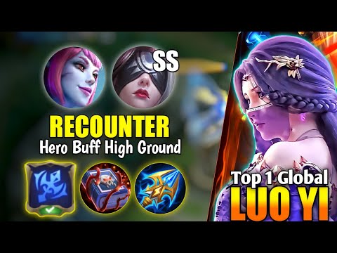 WTF DAMAGE LUO YI!! Begini Cara Recounter Hero High Ground Terkuat | Luo Yi Best Build Top 1 Global