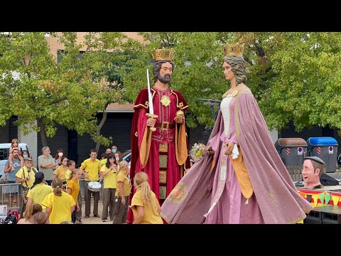 Ballada dels Gegants de Girona a la Festa Major del barri de la Devesa-Güell de Girona (18/09/2021)