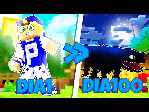 100 DIAS COMO FÚRIA DA NOITE no MINECRAFT!