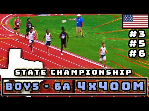 5/Top 10 (USA) | 4x400M | Texas State Championship | 6A Boys