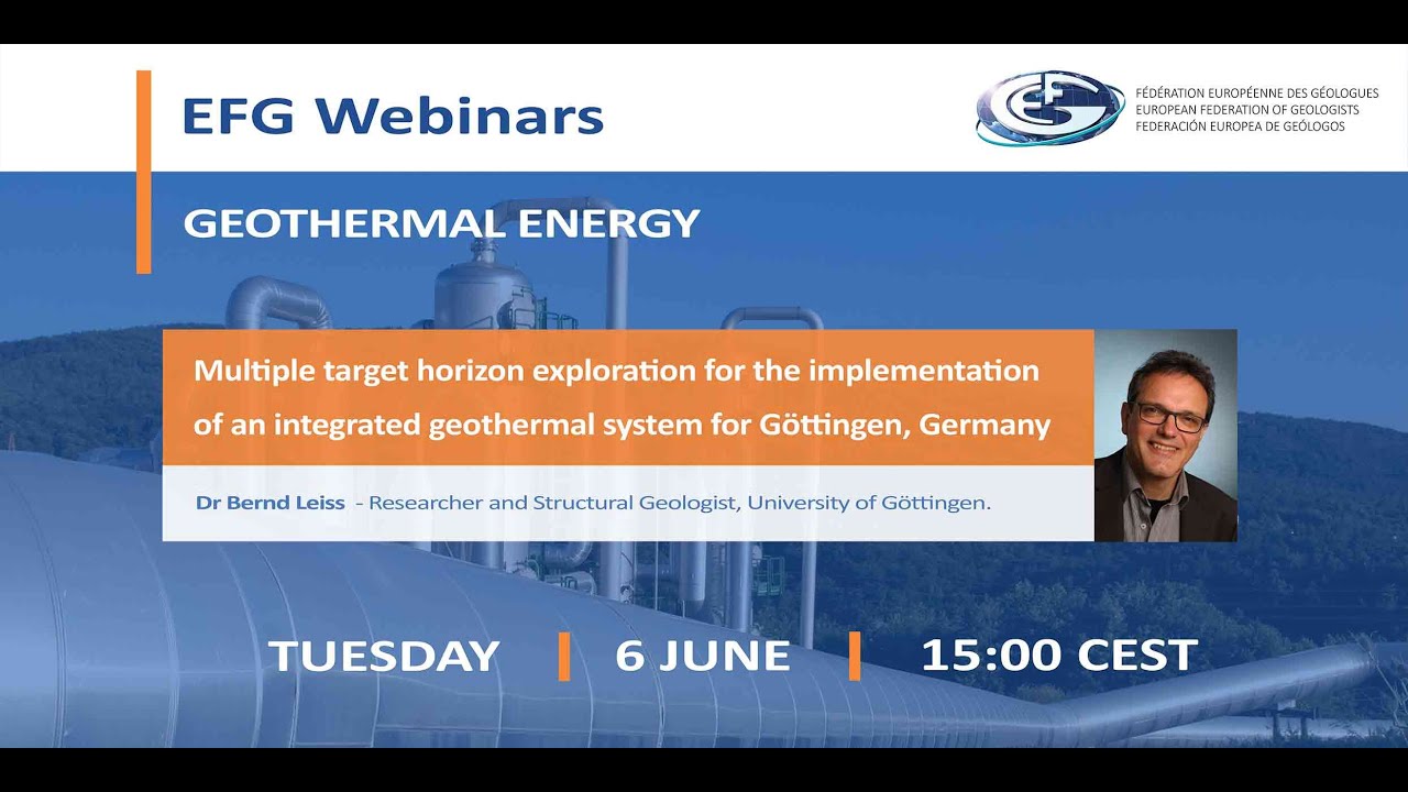 EFG Webinar: Multiple target horizon exploration of an integrated geothermal system in Göttingen