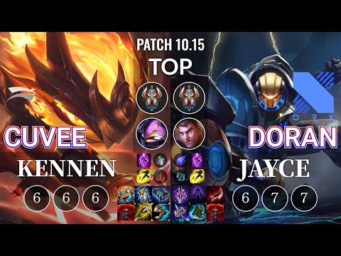 HLE CuVee Kennen vs DRX Doran Jayce Top - KR Patch 10.15