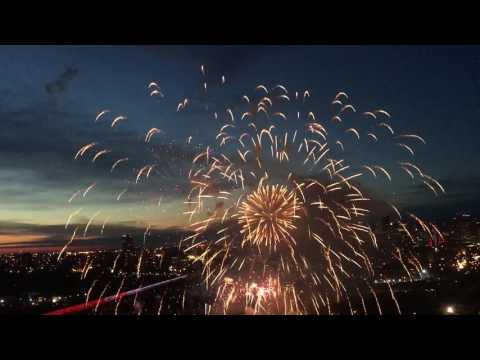 Canada Day Edmonton Fireworks July 1, 2017 150th Anniversary!