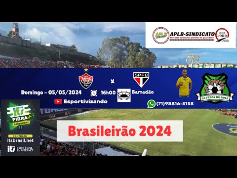 Brasileirão 2024. Vitória X São Paulo-SP