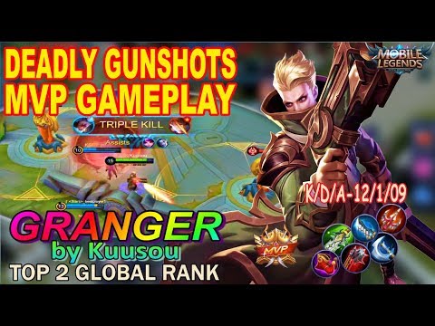 GRANGER MVP GAMEPLAY by Kuusou. TOP 2 GLOBAL RANK - Mobile Legends