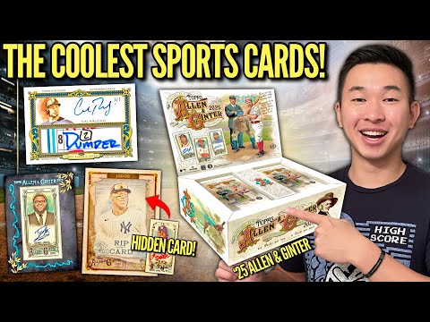 THE COOLEST CARDS EVER MADE (BIG RIP CARD)! 😱🔥 2025 Topps Allen & Ginter Baseball Hobby Box Review