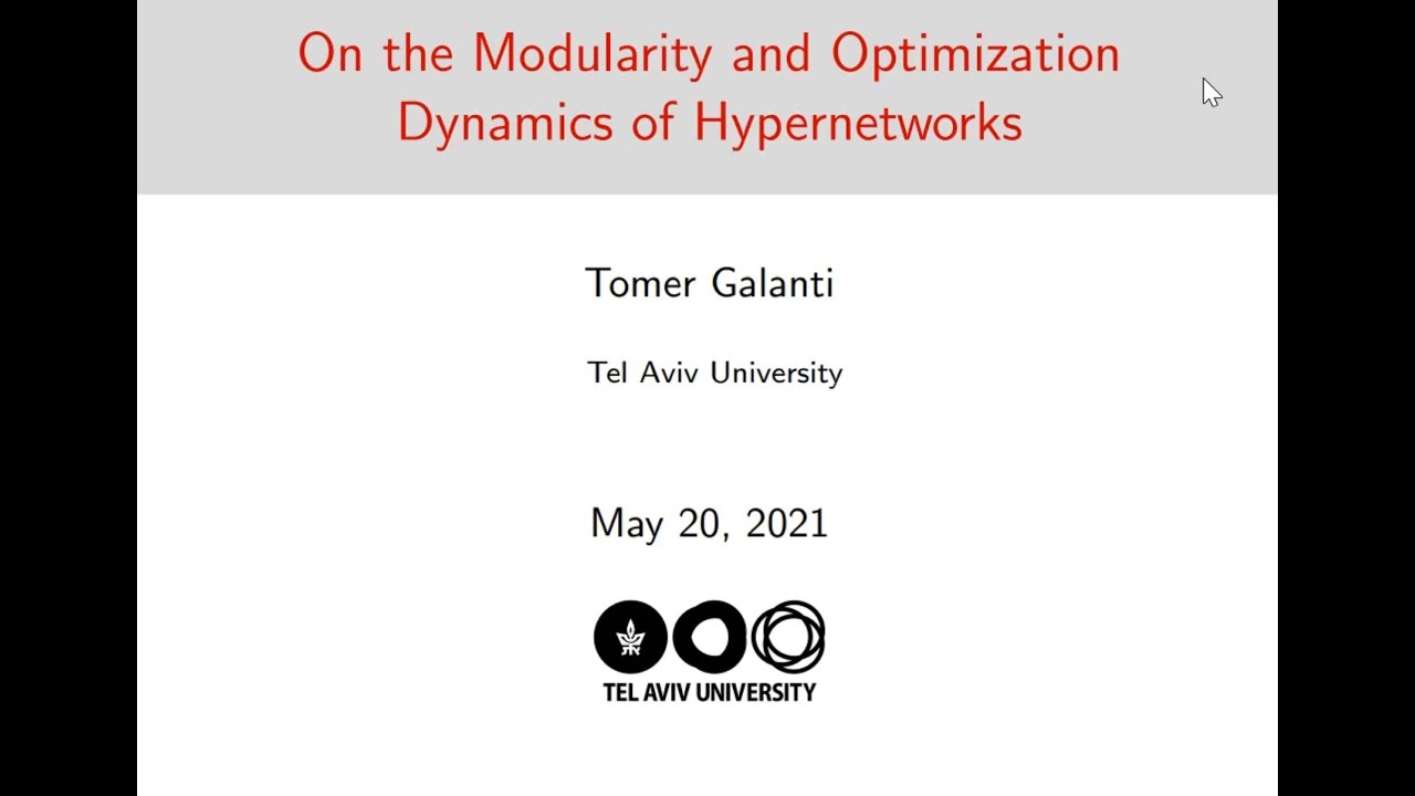 Tomer Galanti - On the Modularity and Optimization Dynamics of Hypernetworks