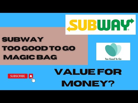 Too Good to Go Subway Magic Bag....see what I got.