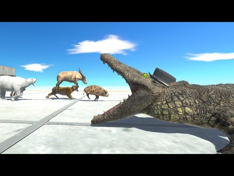 Mammals Neighbors attack Sir Purussaurus - Animal Revolt Battle Simulator