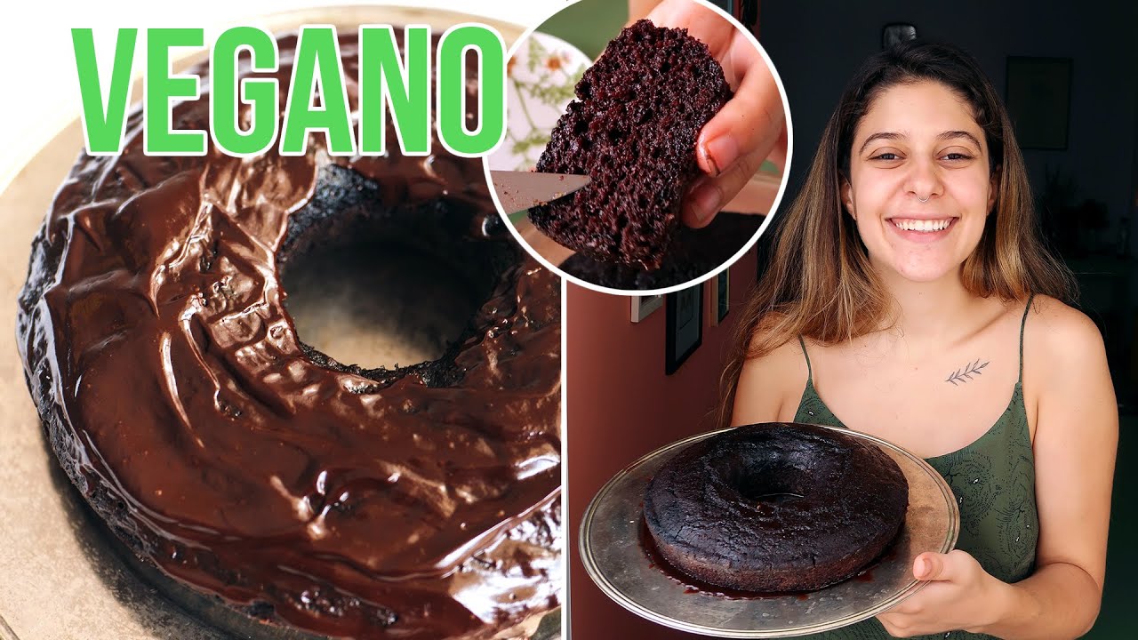 BOLO DE CHOCOLATE VEGANO E SEM GLÚTEN | Super Fofinho!!!