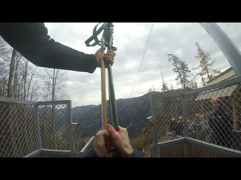 Olimpline zipline Črna na Koroškem jesenski spust
