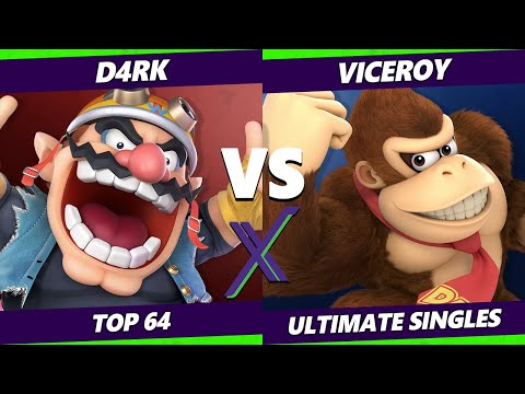S@X 380 Online Losers Top 64 - D4rk (Wario) Vs. Viceroy (Donkey Kong) Smash Ultimate - SSBU