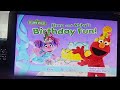 Sesame Street Elmo And Abby S Birthday Fun 2000 UK DVD Menu Walkthrough