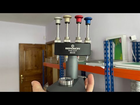 Unboxing Bergeon 8935 watch hand fitting tool with 4 runners