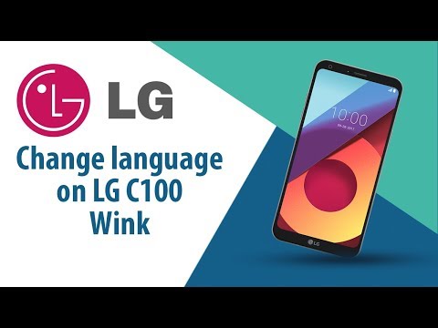 How to change language on LG Wink C100?