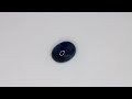 Blue Sapphire, oval cabochon cut, 3.16 ct Video 1