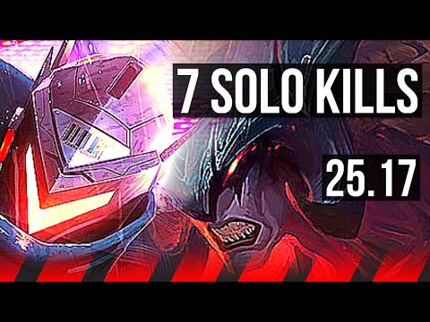 LUCIAN vs AATROX (TOP) | 7 solo kills | KR Master | 25.17