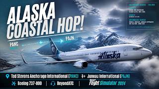 🏔️ ALASKA FRONTIER | Anchorage → Juneau | 737-800 LIVE | MSFS 2024